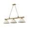 Z-Lite Cordon 3 Light Billiard, Rubbed Brass & Golden Mottle 2306-3RB-AGM14 - alternate 4